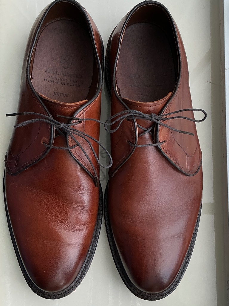 Allen Edmonds Jomoc Plain-Toe Derby, Size 9d